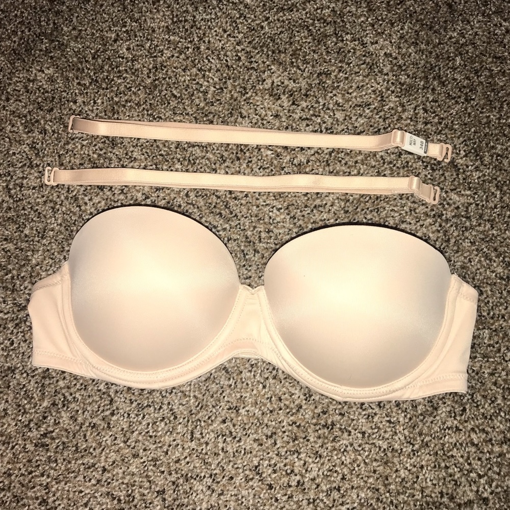 NWOT PINK Strapless/Multi-way Bra